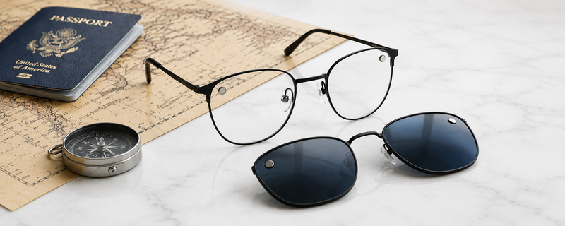 The Best Eyewear Setup for Travel: One Pair of Glasses, Multiple Clip Options