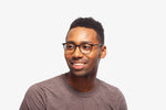 Green Ryan eyeglasses by Chemistrie worn by male model, side view