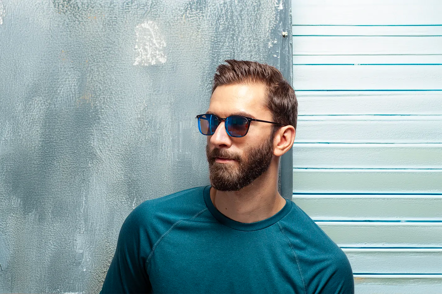 Person enjoying home 3D entertainment